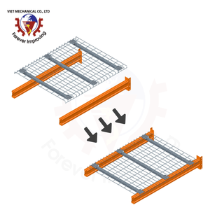 Estantes de paleta de acero inoxidable de alta resistencia, cubierta de malla de alambre de protección contra la corrosión de alta capacidad de carga para almacenes Drive-In - Product Image 6