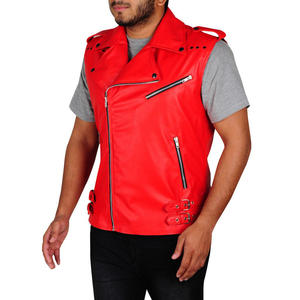 Chaleco de cuero vintage sin mangas informal personalizado para hombre, Chaleco de cuero transpirable con logotipo personalizado de alta calidad para hombre - Product Image 4