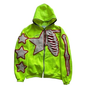 Sudaderas con capucha térmicas con cremallera completa personalizadas para hombre Ropa de calle de invierno con estampado personalizado Sudaderas con capucha y sudaderas para hombre - Product Image 1