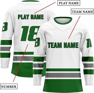 2025 ensemble de maillots de Hockey sur glace sublimé personnalisé attirail sergé cousu Pro Teamwear Service OEM commandes en gros fournisseur - Product Image 6