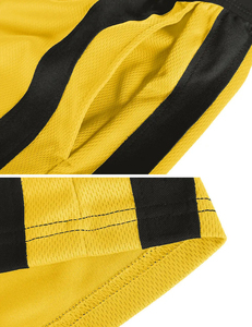 Pantalones cortos de gimnasio para correr para hombre, pantalones cortos de malla de poliéster para entrenamiento de peso pesado, pantalones cortos lisos con cordón - Product Image 5