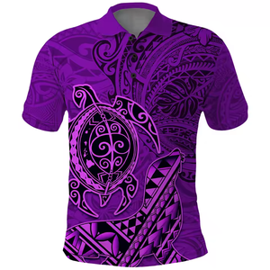 Camisetas Polo Personalizadas con Logotipo, Diseño Tribal Polinesio para Hombre, Camiseta Polo Casual para Hombre, Tallas Grandes, Camisetas Polo para Hombre, Sublimación 2026 - Product Image 3
