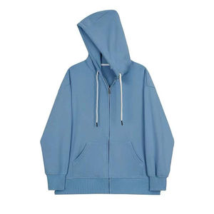 Vente en gros 100% coton sweat à capuche zippé pour hommes séchage rapide logo personnalisé vêtements d'hiver zippés - Product Image 3