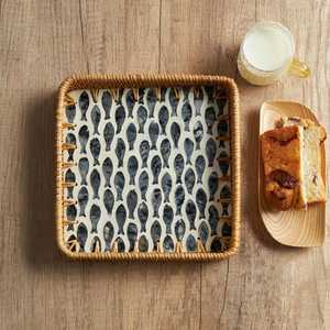 Plateau en nacre nouveauté 2025 plateau de service en incrustation d'os à la mode pour les cadeaux du Ramadan et de l'Aïd plateau en nacre fait à la main - Product Image 3