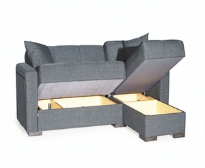 <b>Corner</b> <b>Sofa</b> <b>Set</b> Best-Selling Luxury Modern Nordic Storage Cushion Three Seat Sofabed Solid Wood Frame Fabric <b>Cover</b> - Product Image 3