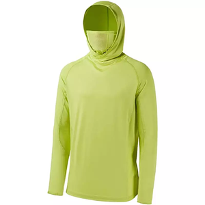 OEM diseño personalizado nueva llegada ropa deportiva ropa de pesca con capucha camisas 100% poliéster Spandex sólido diferentes colores ropa de pesca - Product Image 3