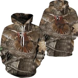 Sudadera con Capucha de Camuflaje Digital para Hombre, Informal, Transpirable, de Forro Polar, Diseño Holgado para Otoño, Ropa de Calle, Sudadera con Capucha Ignífuga - Product Image 1