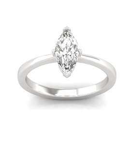 0.82ct Marquise Cut Moissanite Vintage Engagement <b>Ring</b> with Prong Set <b>925</b> Sterling <b>Silver</b> - Product Image 5