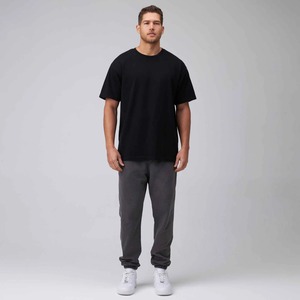 T-shirt Premium à épaules tombantes en coton French Terry 220 g/m², coupe oversize, décontracté pour l'été, personnalisable, OEM, marque privée, fournisseur d'usine - Product Image 4