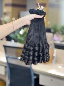 Fumi 100% Natural cutícula alineada virgen camboyano paquetes de cabello humano extensiones de cabello Remy trama de piel ondulada profunda - Product Image 3