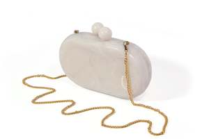 Pochette élégante en résine avec design en marbre tourbillon, faite à la main, de qualité supérieure, pour les fêtes et les soirées. - Product Image 5