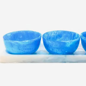 Colección de comedor de resina artesanal de lujo, cuencos y platos hechos a mano para una elegante fiesta de boda y decoración de Mesa para el hogar - Product Image 1