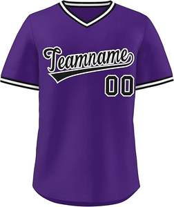 Camisetas de béisbol cosidas en blanco de fabricante OEM, camisetas y camisetas de béisbol de malla de sublimación totalmente teñidas de alta calidad - Product Image 1