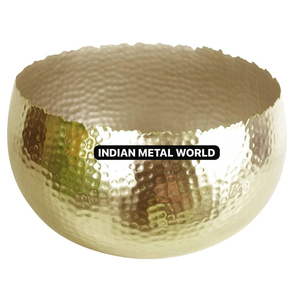 Elegante cuenco de Metal dorado hecho a mano para servidor dulce, respetuoso con el medio ambiente, artículos de comedor para el hogar, bodas para servir dulces de Chocolate, otros - Product Image 1