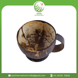 Tasses et soucoupes à thé en coquille de noix de coco naturelle 100% les plus vendues prix de gros tasse à café - Product Image 2