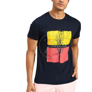 T-shirts Léger et Doux à Impression Numérique en Polyester/Coton pour Homme Nouveau Style à Motif Solide Fabriqué au Pakistan - Product Image 1