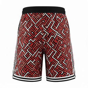 Shorts décontractés en satin haute performance pour hommes, imprimés par transfert thermique, vêtements d'équipe écologiques, séchage rapide pour sports intensifs - Product Image 2