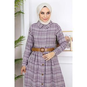 Vestido Informal Mega Merchant con Detalle de Botones, 100% Algodón - Product Image 2