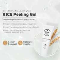 Gel exfoliant au son de riz 3WB 90ml, nettoyant visage WHP Private Label, nettoyage en profondeur, exfoliant pour éclaircir, pour tous types de peau