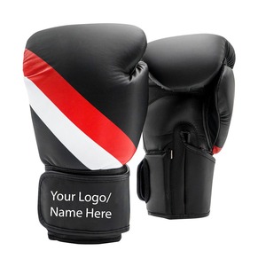 ถุงมือชกมวยหนังวัวแบบเต็มนิ้วทำจากหนังวัวมีเชือกปิดปรับแต่งได้คุณภาพสูงฝึกศิลปะการต่อสู้ - Product Image 2