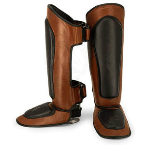 Protège-tibia de boxe nouveauté 2025 avec matériel en cuir de vente directe d'usine de Service OEM - Product Image 3