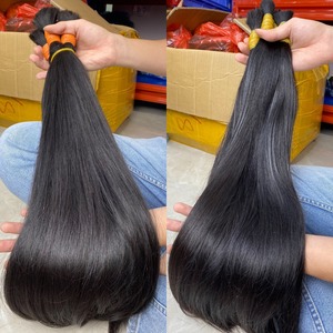 Meilleure vente 100% Vietnam cheveux humains, cheveux en vrac à partir de cheveux naturels soyeux couleur de base brut vietnamien vente en gros - Product Image 2