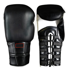 Guantes de boxeo de cuero PU de grano completo para bolsa pesada Muay Thai Kickboxing-Premium ajustable para absorber la humedad personalizable - Product Image 4