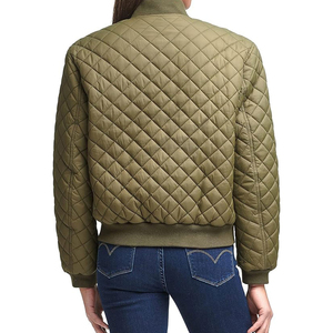 Vente en gros 2024 blouson aviateur simple à la mode pour femmes personnalisé OEM blousons aviateur chauds chauds respirants d'hiver en bas quantité minimale de commande - Product Image 2