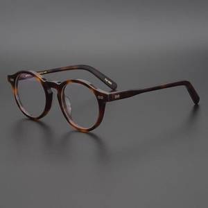 Monture de lunettes rétro faite à la main style écaille de tortue - Product Image 2