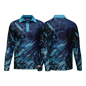 Camiseta Polo de Manga Larga con Protección Solar UPF 50, Transpirable, Antibacteriana, de Secado Rápido, con Estampado por Sublimación y Logotipo Personalizado para Pesca - Product Image 6