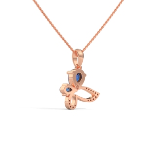 ชุดจี้โรสโกลด์14K ประดับเพชรโมอิสดีไซน์คลาสสิกสวยงามงานฝีมือระดับพรีเมียมสำหรับจี้ที่สวยงามมีเสน่ห์ - Product Image 2