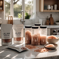 Sal Comestible del Himalaya Rosa Claro de la Mejor Calidad, Garantizada por HACCP, Granos Finos y Gruesos, Empaque Personalizado, Vitaminas y Minerales Complejos