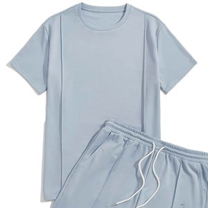 Survêtement d'été personnalisé avec logo, tricoté, 260 GSM, 100% coton respirant, fermeture éclair, pour hommes, MADE BY BS 2026 - Product Image 1