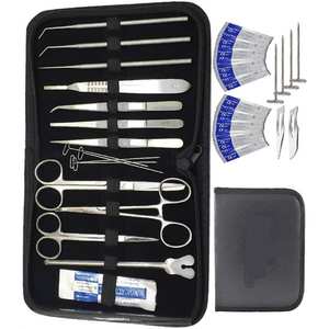 Kit de dissection pour étudiants en médecine avec mannequin |   Instruments chirurgicaux professionnels pour les laboratoires de sciences anatomiques, approuvés ISO 13485 CE - Product Image 1