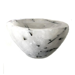 Bol en quartz de tourmaline de matériau de pierres précieuses de haute qualité - Product Image 6