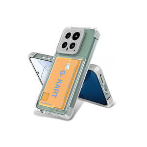 Étui de protection mince pour Mi 14 avec porte-cartes en TPU et silicone transparent résistant aux chocs, design G-Kart MRSA - Product Image 1