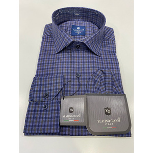 Camisa de algodón ajustada para hombre de manga larga suave transpirable cómoda hecha en Turquía tallas S a XXXL - Product Image 1