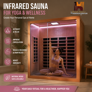 Sauna de Infrarrojos Lejanos Directo de Fábrica, Madera de Hemlock, Gimnasio en Casa, Yoga, Fitness, Gran Espacio, Bajo EMF, Almacén en EE. UU., En Stock - Product Image 1