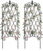 Treillis de jardin moderne en aluminium pour fleurs grimpantes, panneau décoratif extérieur pour patio, résistant à la rouille, revêtement en poudre, vertical, durable