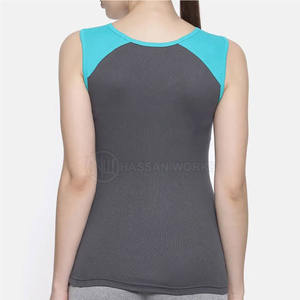 Camisetas de Tirantes Deportivas para Mujer al por Mayor, Ecológicas, de Secado Rápido, Antiencogimiento, Personalizadas, Transpirables, para Yoga, Fitness, con Logotipo Frontal - Product Image 3