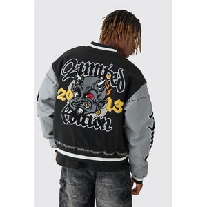 Vestes universitaires personnalisées pour hommes, vierges, avec logo frontal, sublimation personnalisée, baseball universitaire, streetwear d'hiver - Product Image 1