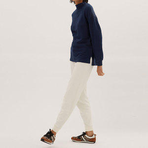 Nuevo diseño Otoño Invierno liso mujeres sudaderas suelta moda pulóver Top Oversize pulóver mujer Streetwear Sudadera con capucha para niñas - Product Image 5