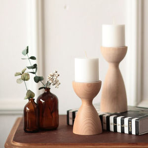 Portavelas de madera de mayor calidad, portavelas de centro de mesa de madera de diseñador de tendencia para uso en hoteles en casa - Product Image 6