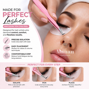 Pink Eyebrow Tweezers Stainless Steel <b>Pointed</b> Tip Precision Hair <b>Removal</b> Beauty <b>Tool</b> Fine Tip Anti Slip Tweezer - Product Image 5