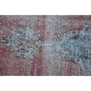 Alfombra de área grande turca Vintage clásica rojo Beige 2,4x2,4 pies Patchwork lana látex abstracto adolescentes rectángulo pasillo habitación alfombras - Product Image 5
