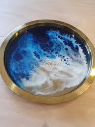 Bandeja de servicio de madera redonda de primera calidad, manijas duraderas hechas a mano, multiusos para alimentos, bebidas, desayuno, diseño moderno, venta de calidad de exportación - Product Image 3