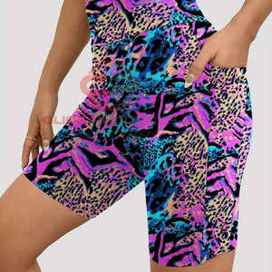 Venta al por mayor personalizado gimnasio deporte Fitness entrenamiento sin costuras buena calidad sublimación mujeres Fitness entrenamiento pantalones cortos Yoga para mujeres - Product Image 4