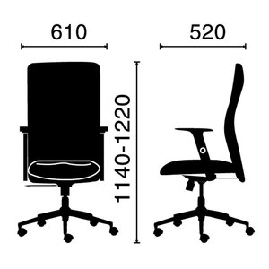 Silla de Oficina Ergonómica de Respaldo Alto Tampa 01 HOGVP109, Diseño Contemporáneo, Altura Ajustable, Reposacabezas, para Uso en Oficina y Hogar - Product Image 2