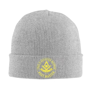 Freemason Past Master Knitted <b>Caps</b> for Women <b>Men</b> Skullies Beanies Autumn Winter Hat Acrylic Masonic Crochet <b>Caps</b> Knitting Hats - Product Image 5