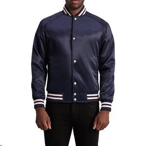 Venta caliente de moda de satén de seda al por mayor Varsity chaquetas de color personalizado Logo hombres chaqueta de bombardero hecha en Pakistán 2025 - Product Image 1